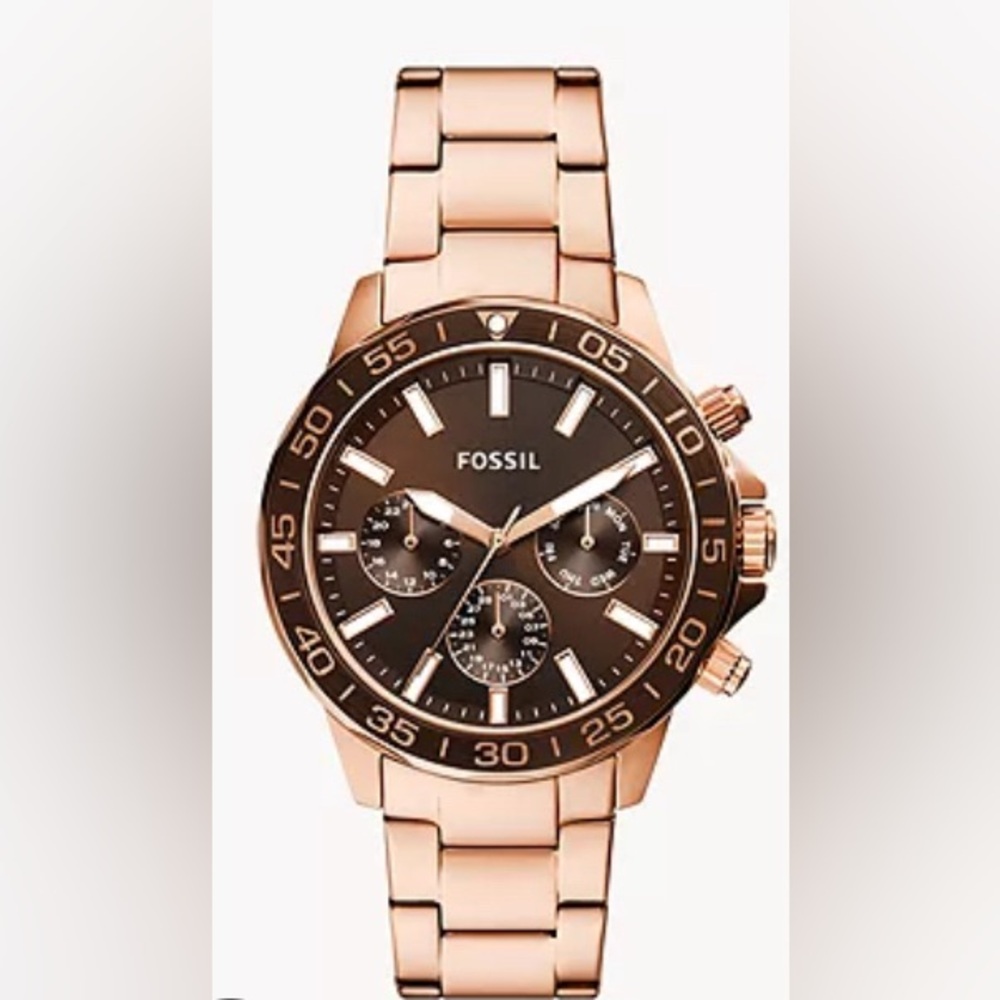 ☕️🎇Fossil Rose Gold & Rich Bronze Watch